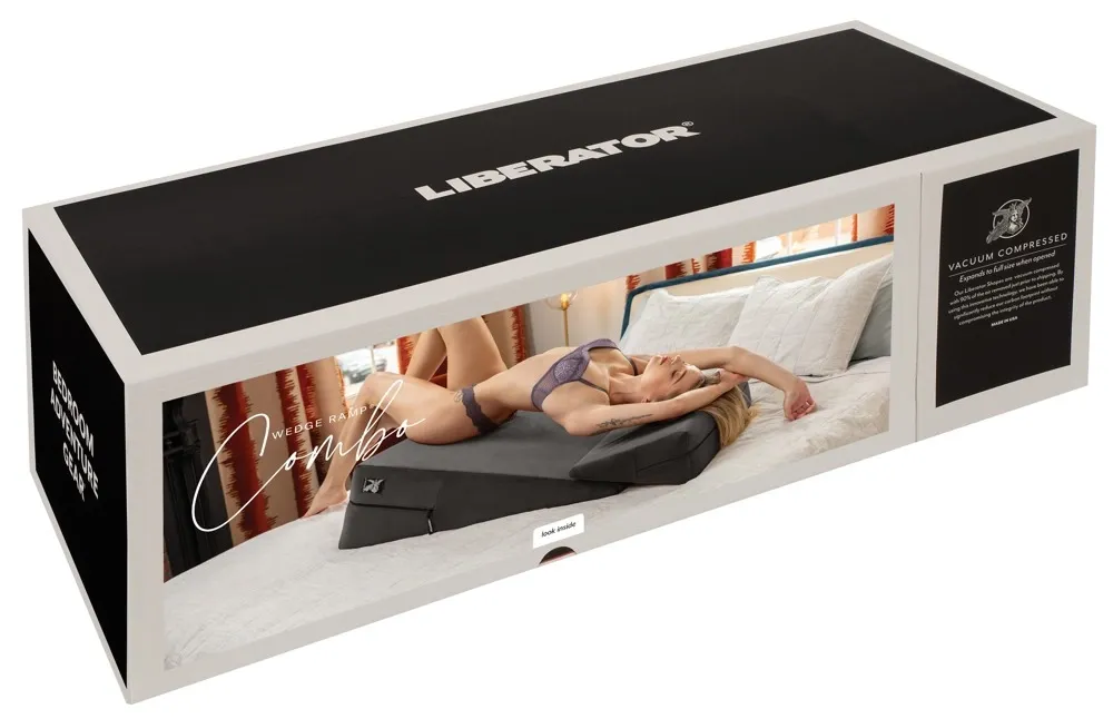 Polohovací polštáře Liberator Wedge/Ramp, sada 2 ks, černé
