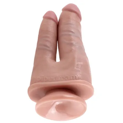 Dildo pro dvojitou penetraci King Cock Double Penetrator, tělové - obrázek 4