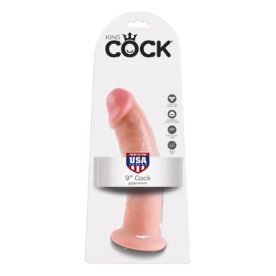 Realistické dildo King Cock s přísavkou, 22,9 cm, tělové - obrázek 4