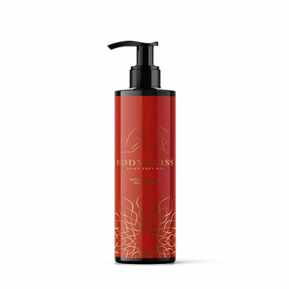 Masážní olej BodyGliss Silky Soft s vůní červeného pomeranče, 150 ml
