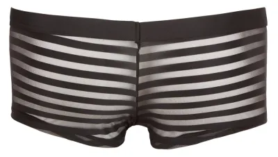 Pánské slipy NEK s poloprůhlednými pruhy, černé, XL - obrázek 6