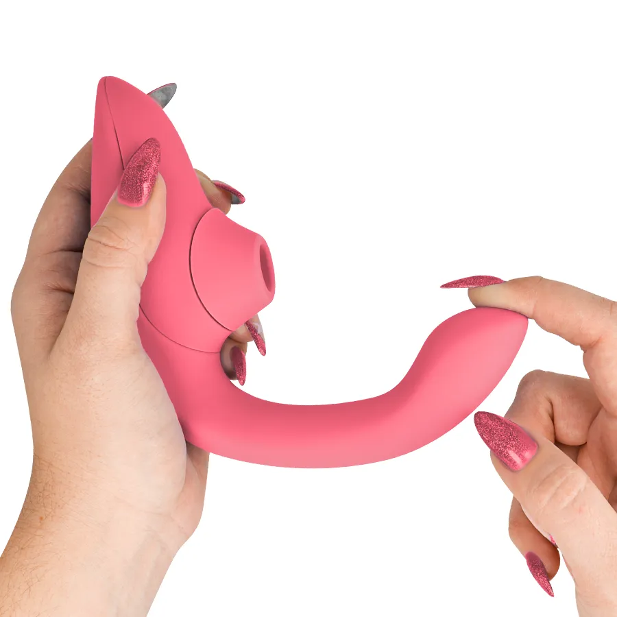 Rabbit vibrátor s tlakovým stimulátorem klitorisu Womanizer Blend, zářivě růžový (Rose) - obrázek 8