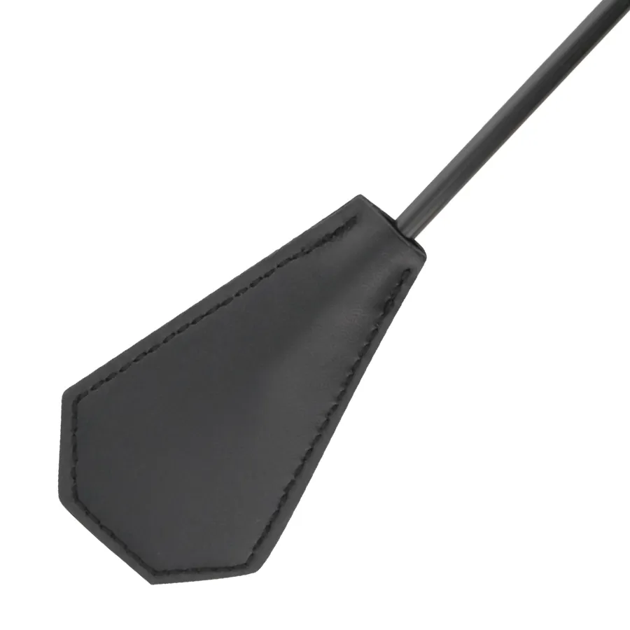 Jezdecký bičík s peřím Darkness, oboustranný, černý, 48 cm - obrázek 2