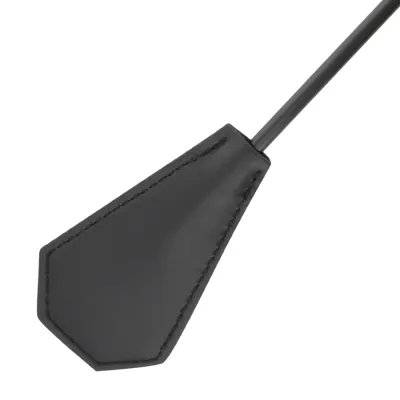 Jezdecký bičík s peřím Darkness, oboustranný, černý, 48 cm - obrázek 2