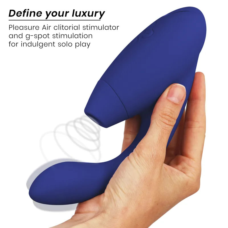 Rabbit vibrátor s tlakovým stimulátorem klitorisu Womanizer Duo 2, modrý - obrázek 10