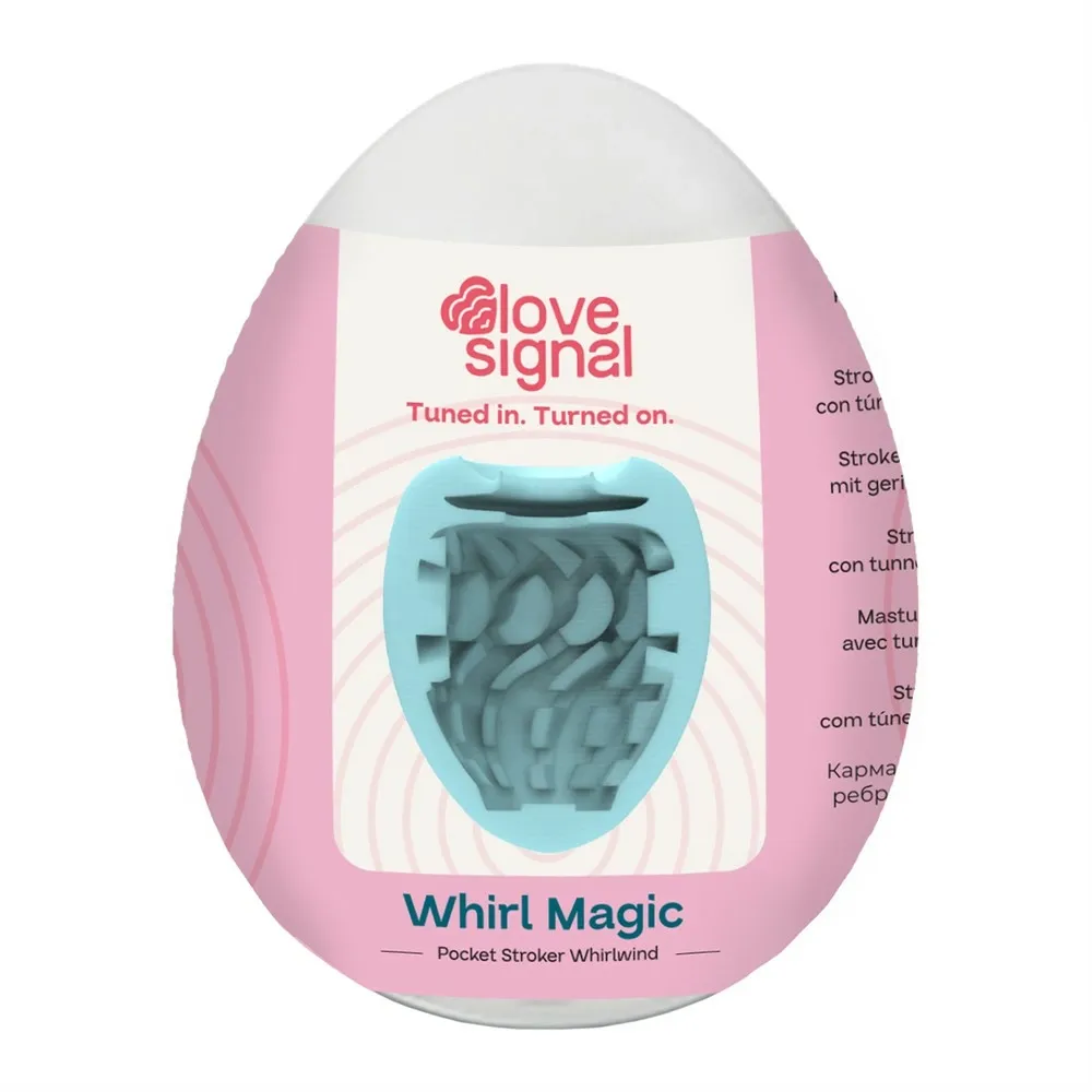 Kapesní masturbátor Love Signal Whirl Magic se spirálovou strukturou