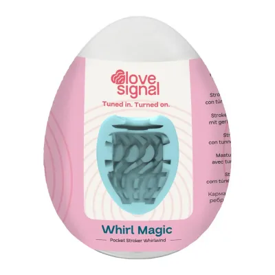 Kapesní masturbátor Love Signal Whirl Magic se spirálovou strukturou