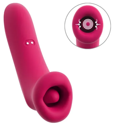 Tlakový stimulátor klitorisu s vibračním jazýčkem You2Toys Oral Fun, 14,5 cm - obrázek 2