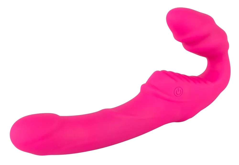Vibrační strap-on bez postroje You2Toys Strapless, silikonový, fialový, 22 cm - obrázek 3