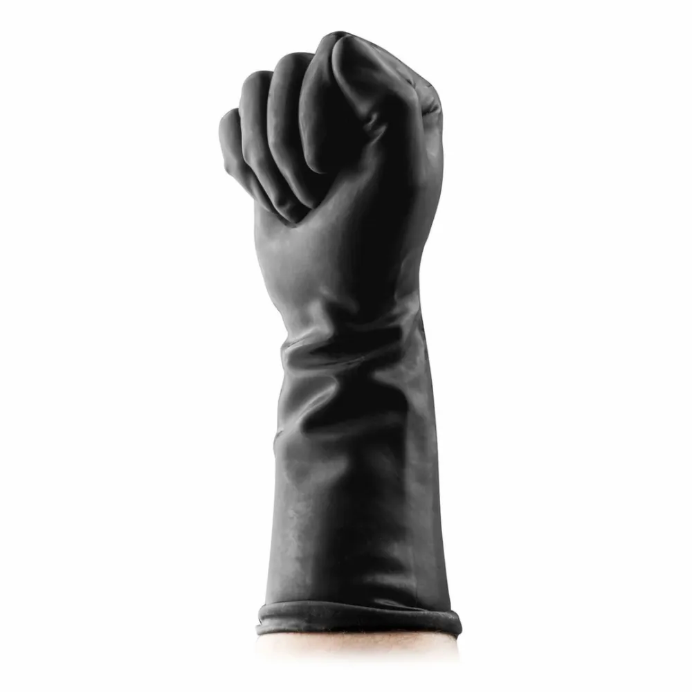 Latexové rukavice BUTTR Gauntlets, extra odolné, černé