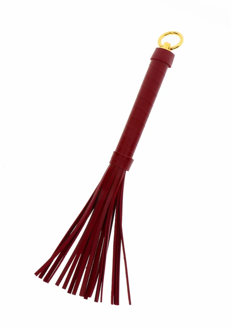 Malé důtky TABOOM Small Whip, Bondage in Luxury, umělá kůže, černé - obrázek 3