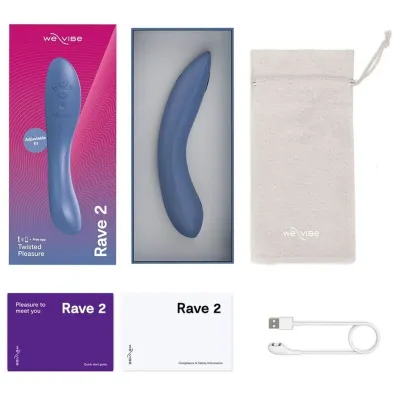 Vibrátor na bod G We-Vibe Rave 2 s ovládáním přes aplikaci, modrý - obrázek 10