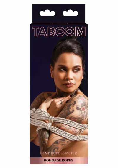 Konopné lano na bondage TABOOM Hemp Rope, 10 m, 7 mm, přírodní - obrázek 3