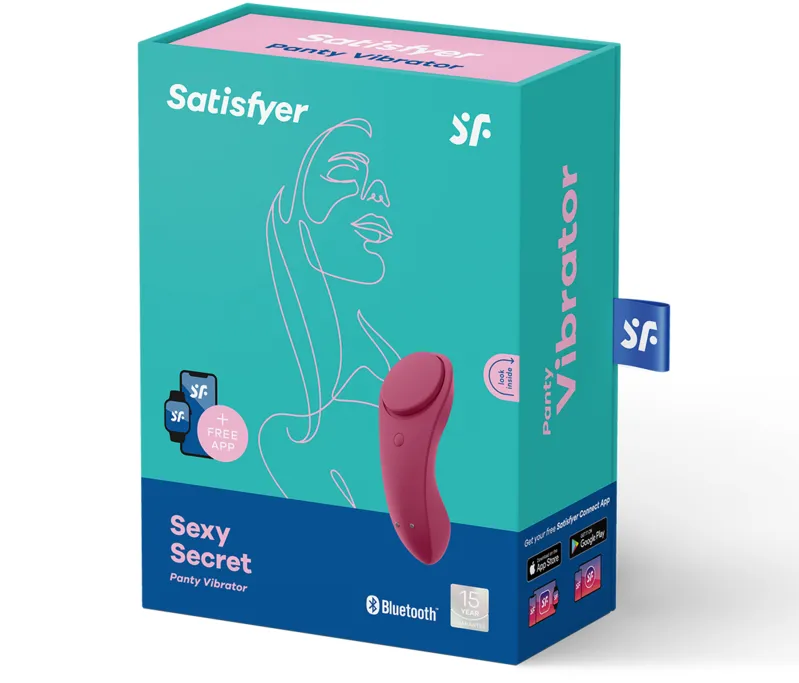 Vibrátor do kalhotek Satisfyer Sexy Secret, ovládání aplikací, černý - obrázek 2