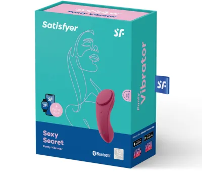 Vibrátor do kalhotek Satisfyer Sexy Secret, ovládání aplikací, černý - obrázek 2