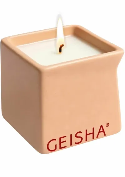 Masážní svíčka GEISHA Sensual Massage Candle s bambuckým máslem, 145 ml - obrázek 3