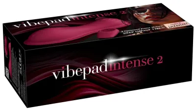 Vibrační polštářek Vibepad Intense 2 se dvěma motory a dálkovým ovládáním, černý