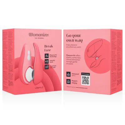 Tlakový stimulátor klitorisu Womanizer Liberty 2, růžový - obrázek 14