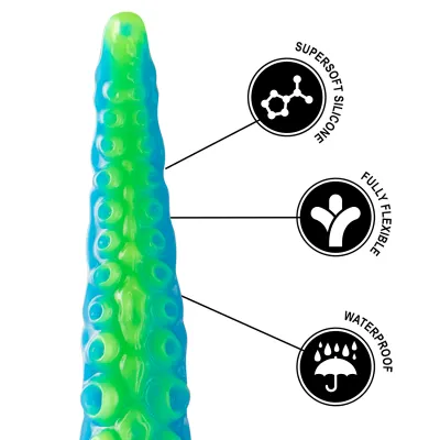 Silikonové dildo chapadlo EPIC Scylla, fluorescenční, malé, 25 cm - obrázek 9