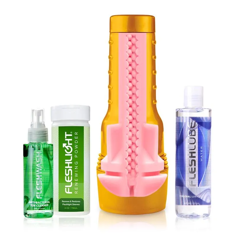 Masturbátor Fleshlight Stamina Training Unit STU, výhodná sada s péčí - obrázek 8