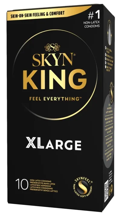Velké kondomy bez latexu Manix SKYN King Size, 56 mm, 10 ks
