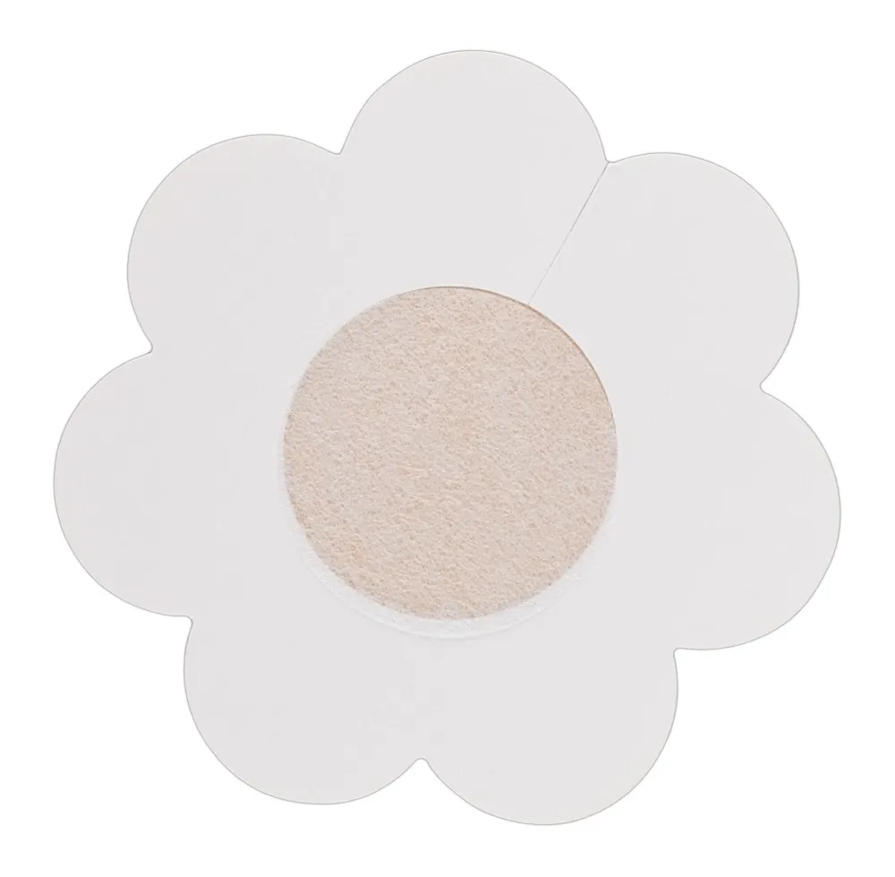 Textilní krytky na bradavky Cottelli Collection, tvar květu, 6 párů, 7 cm - obrázek 5