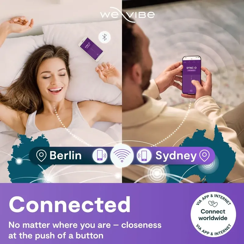 Nastavitelný vibrátor pro páry We-Vibe Sync 2, sametově zelený - obrázek 6