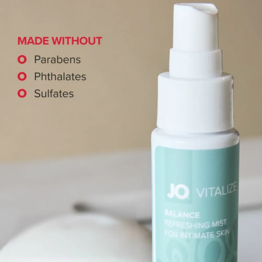 Intimní osvěžující sprej JO Vitalize Balance, bez parfemace, 60 ml - obrázek 2