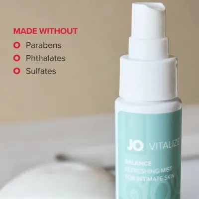 Intimní osvěžující sprej JO Vitalize Balance, bez parfemace, 60 ml - obrázek 2