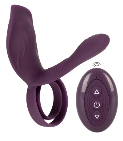 Vibrátor pro páry Couples Choice RC s erekčním kroužkem, dálkové ovládání, černý - obrázek 2