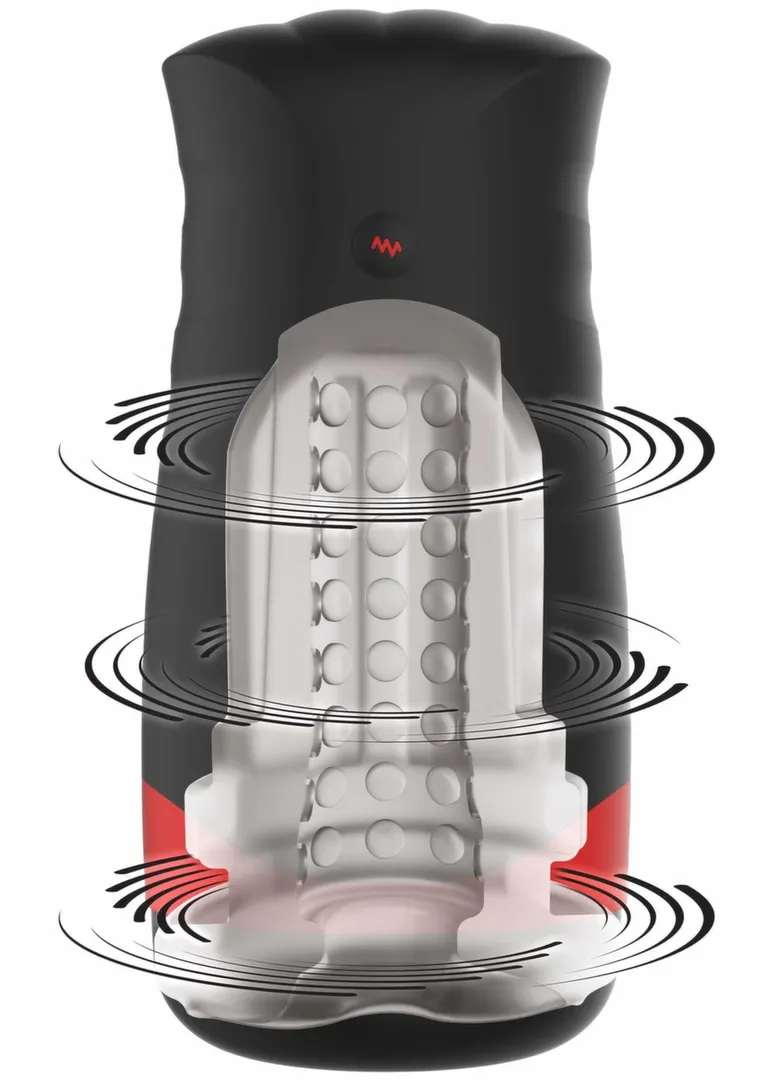 Automatický rotační masturbátor Hidden Desire Fusion X Quantum Cyclone, černý - obrázek 4