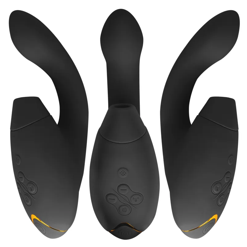 Rabbit vibrátor s tlakovým stimulátorem klitorisu Womanizer Duo 2, černý - obrázek 2