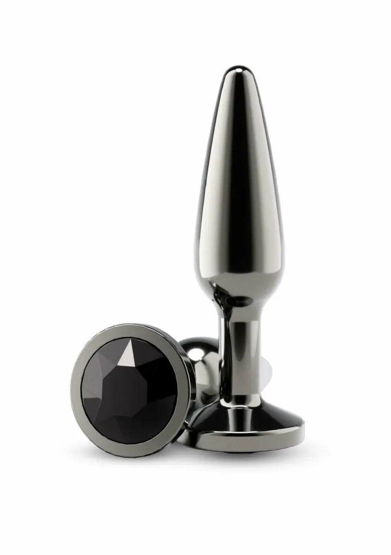 Kovový anální kolík NS Novelties Tapered Plug Medium, chromovaný hliník