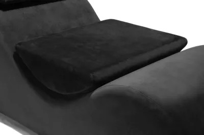 Erotické lehátko Liberator Esse Lounger s opěrkou hlavy, černé - obrázek 7