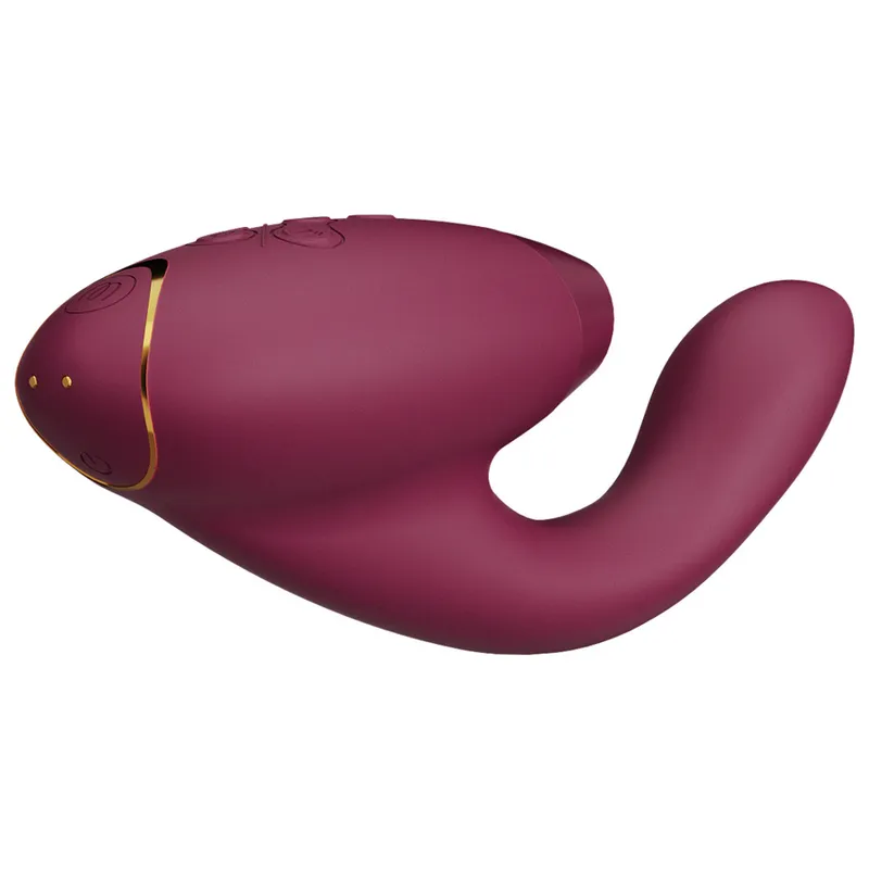 Rabbit vibrátor s tlakovým stimulátorem klitorisu Womanizer Duo 2, bordó - obrázek 6