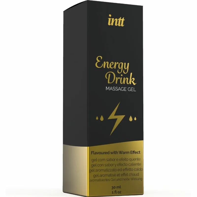 Hřejivý masážní gel INTT s příchutí energetického nápoje, 30 ml - obrázek 3
