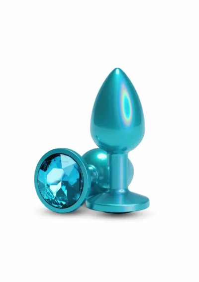 Sada 3 kovových análních kolíků NS Novelties Iridescent Plug, duhový chrom