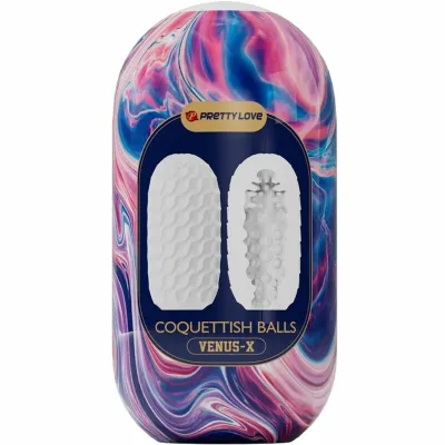 Pretty Love Coquettish Balls silikonový masturbátor bílý - obrázek 4