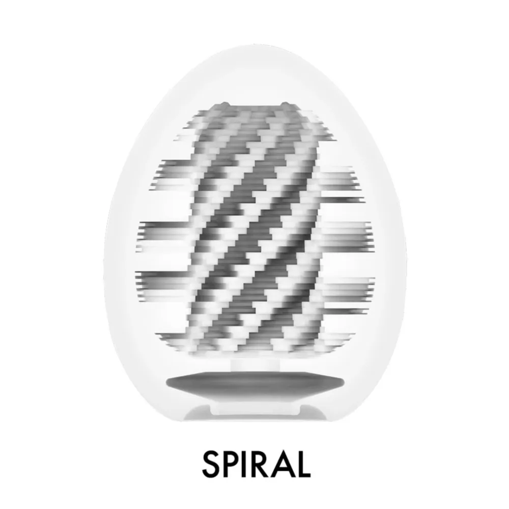 Masturbační vajíčko Tenga EGG Spiral, hnědé, 1 ks - obrázek 3