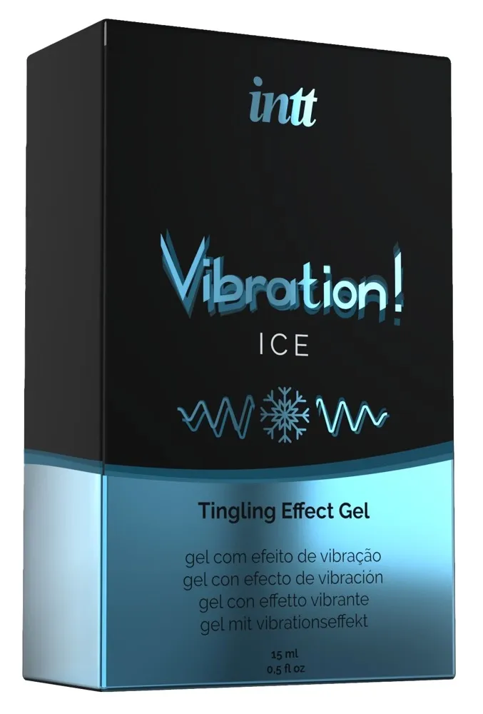 Stimulační gel s vibračním a chladivým efektem INTT Vibration Ice, máta, 15 ml