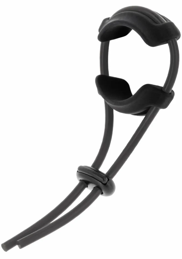 Nastavitelný erekční kroužek Hidden Desire Adjustable Comfort, silikon, černý
