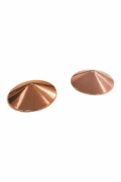 Kovové kryty na bradavky Guilty Pleasure Tempting Touch, zlaté, 5 cm - obrázek 2