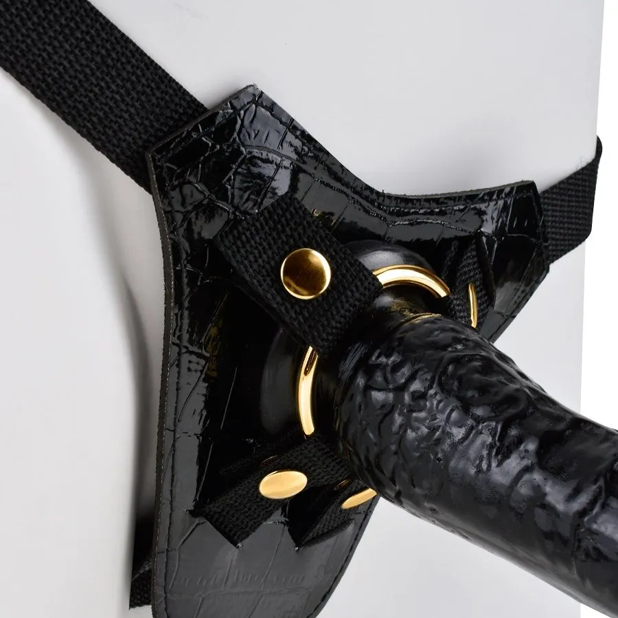 Strap-on Fetish Fantasy Gold Designer, postroj s odnímatelným dildem - obrázek 5