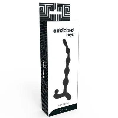 Anální kuličky Addicted Toys, 22 cm, černé - obrázek 5