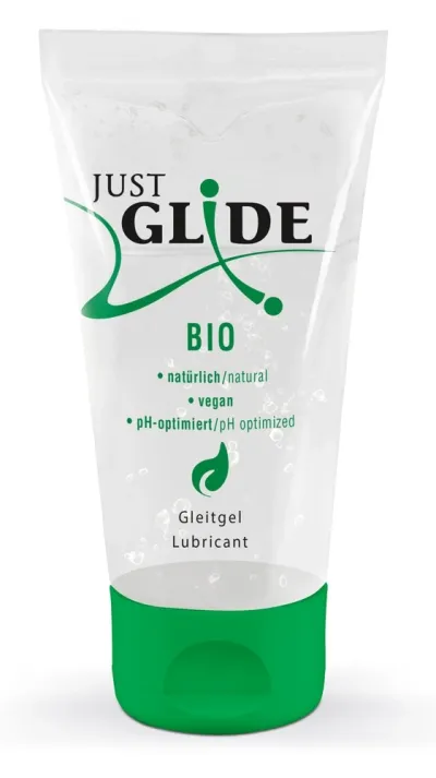 Bio lubrikační gel Just Glide Bio na vodní bázi, veganský, 50 ml