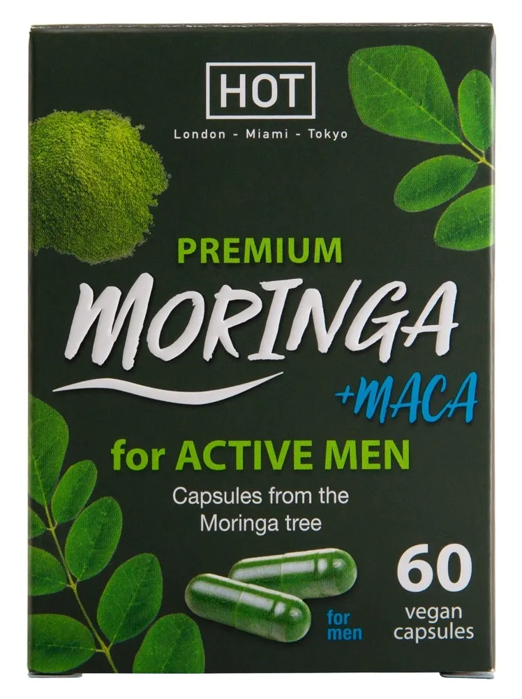 Kapsle pro muže HOT BIO Moringa Men Caps, 60 ks