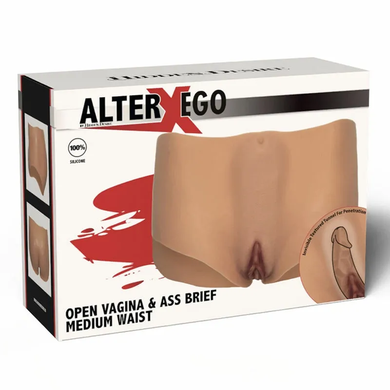 Silikonové kalhotky s vagínou Hidden Desire Alter Ego, střední pas, tělové - obrázek 7