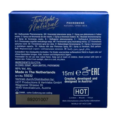 Feromony pro muže bez vůně HOT Twilight Natural, 15 ml - obrázek 4