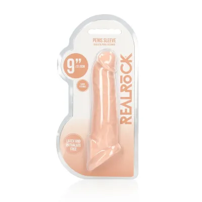 Prodlužovací návlek na penis Mister B, 23 cm, tělová barva, Skin TPE - obrázek 2