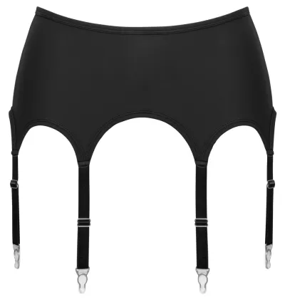 Podvazkový pás Cottelli LINGERIE, matně černý, 8 podvazků, XL - obrázek 6